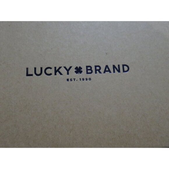 Lucky Brand 2 Pairs Enorahh Kid Suede Leather Laser Cut Ballet Flats in Tan size - Picture 11 of 13